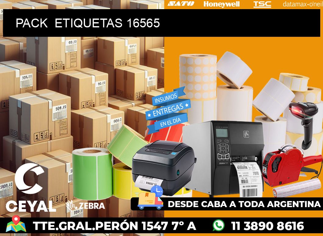 PACK  ETIQUETAS 16565