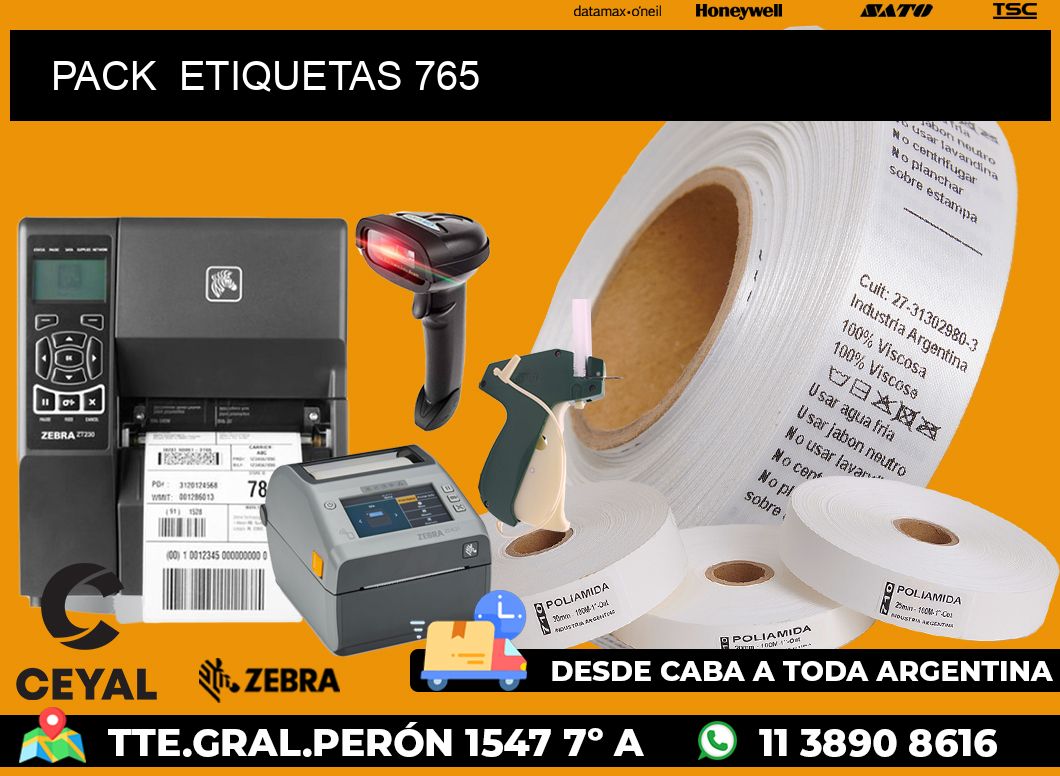 PACK  ETIQUETAS 765