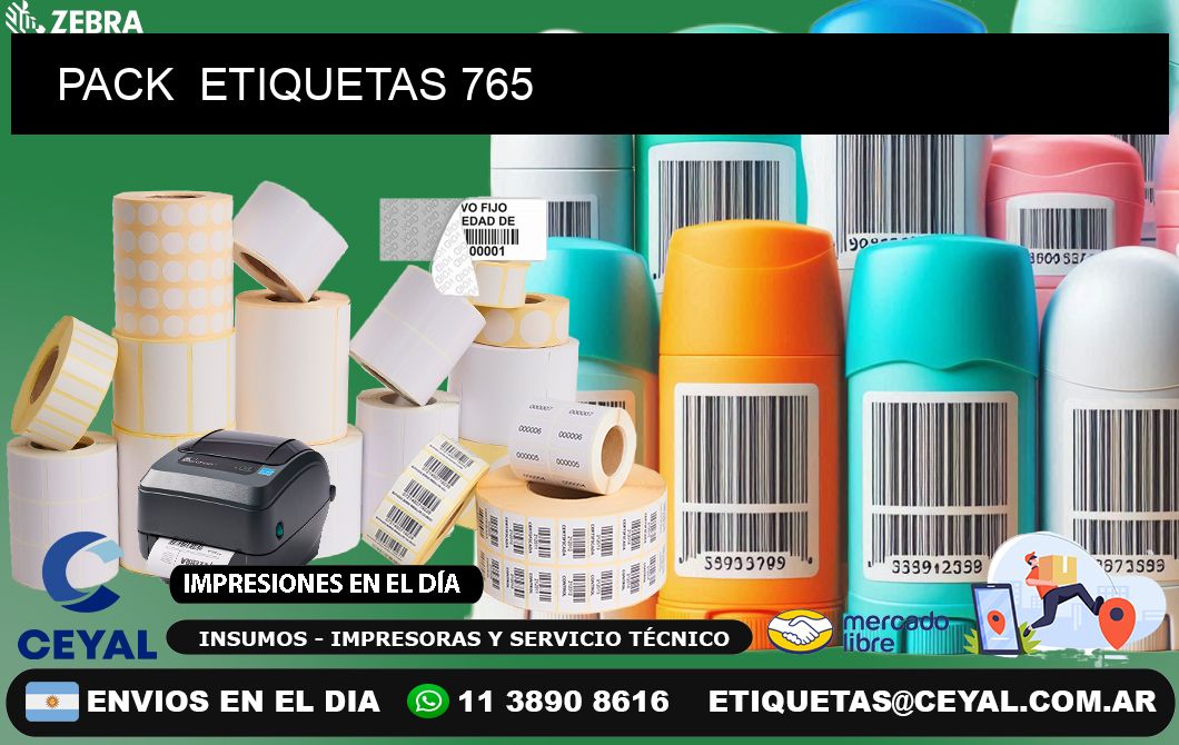 PACK  ETIQUETAS 765