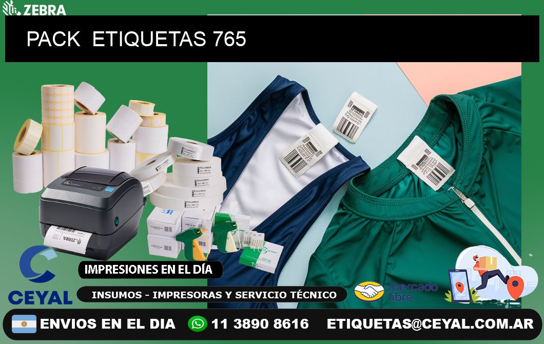 PACK  ETIQUETAS 765