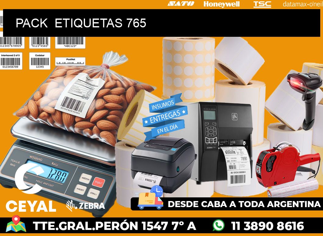 PACK  ETIQUETAS 765