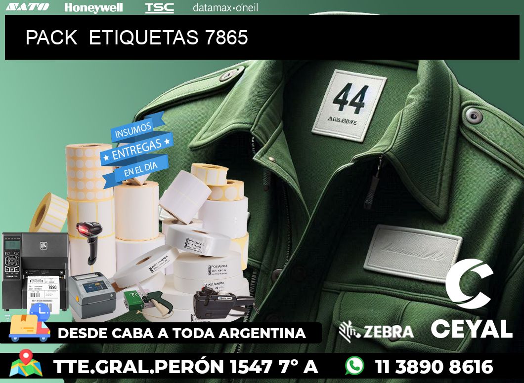 PACK  ETIQUETAS 7865