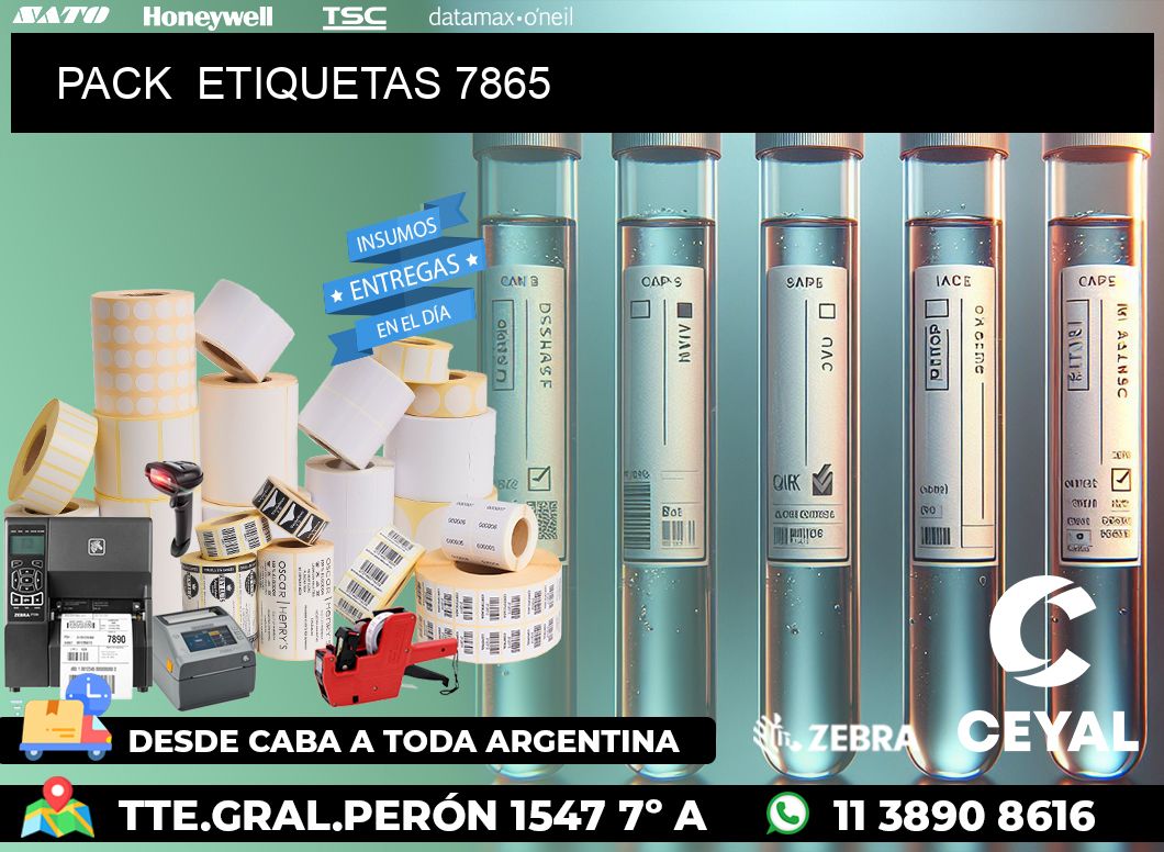 PACK  ETIQUETAS 7865