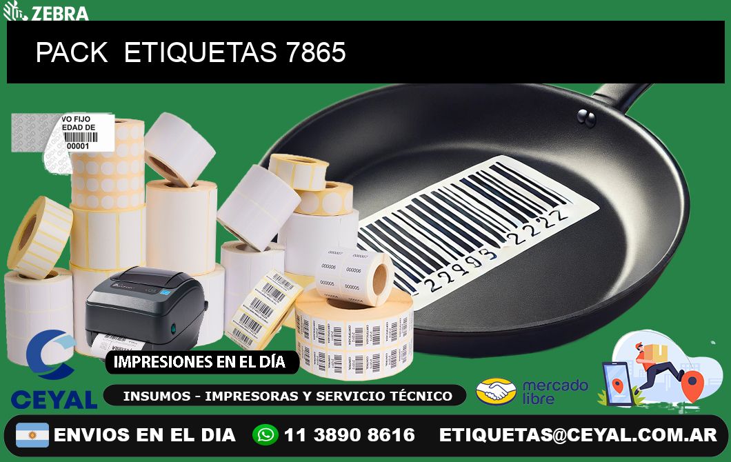 PACK  ETIQUETAS 7865