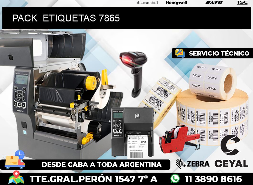 PACK  ETIQUETAS 7865