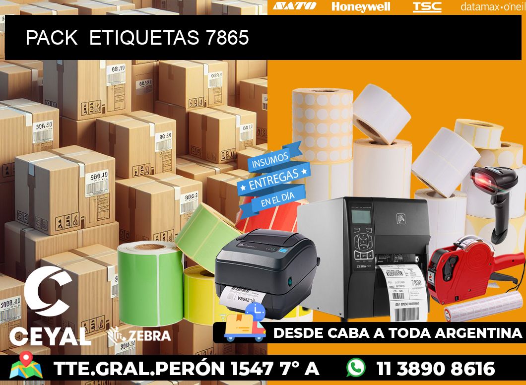 PACK  ETIQUETAS 7865