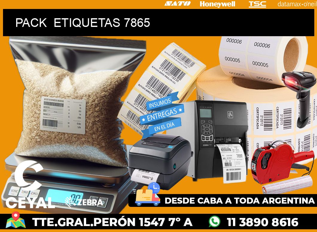 PACK  ETIQUETAS 7865