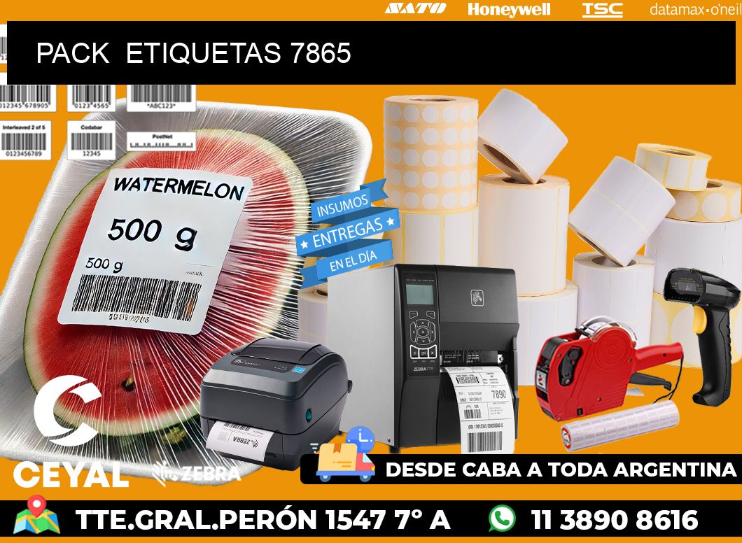 PACK  ETIQUETAS 7865