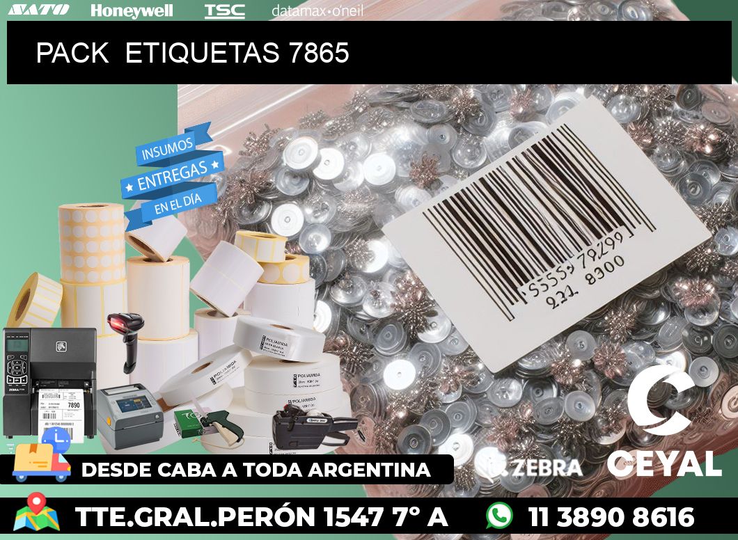 PACK  ETIQUETAS 7865