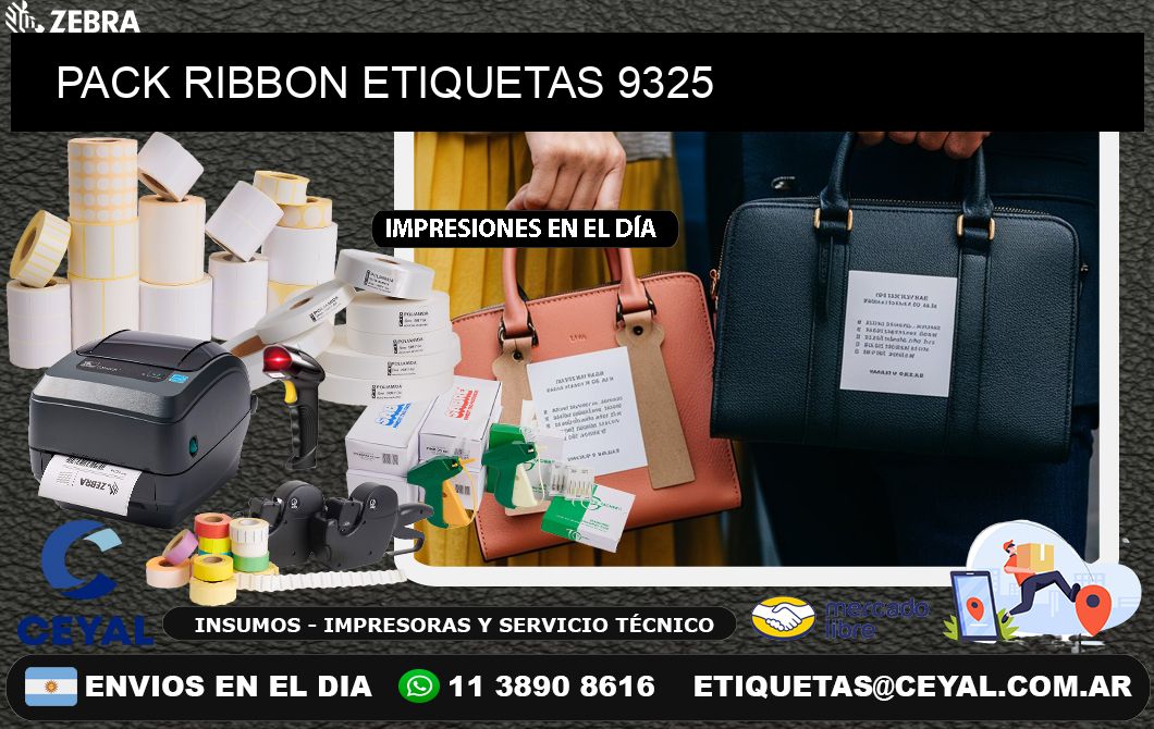 PACK RIBBON ETIQUETAS 9325