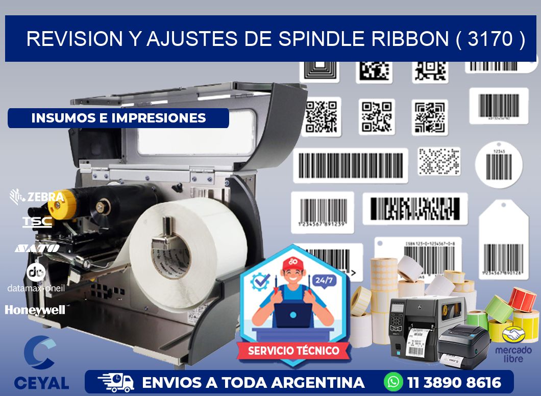 REVISION Y AJUSTES DE SPINDLE RIBBON ( 3170 )