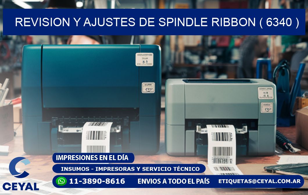 REVISION Y AJUSTES DE SPINDLE RIBBON ( 6340 )