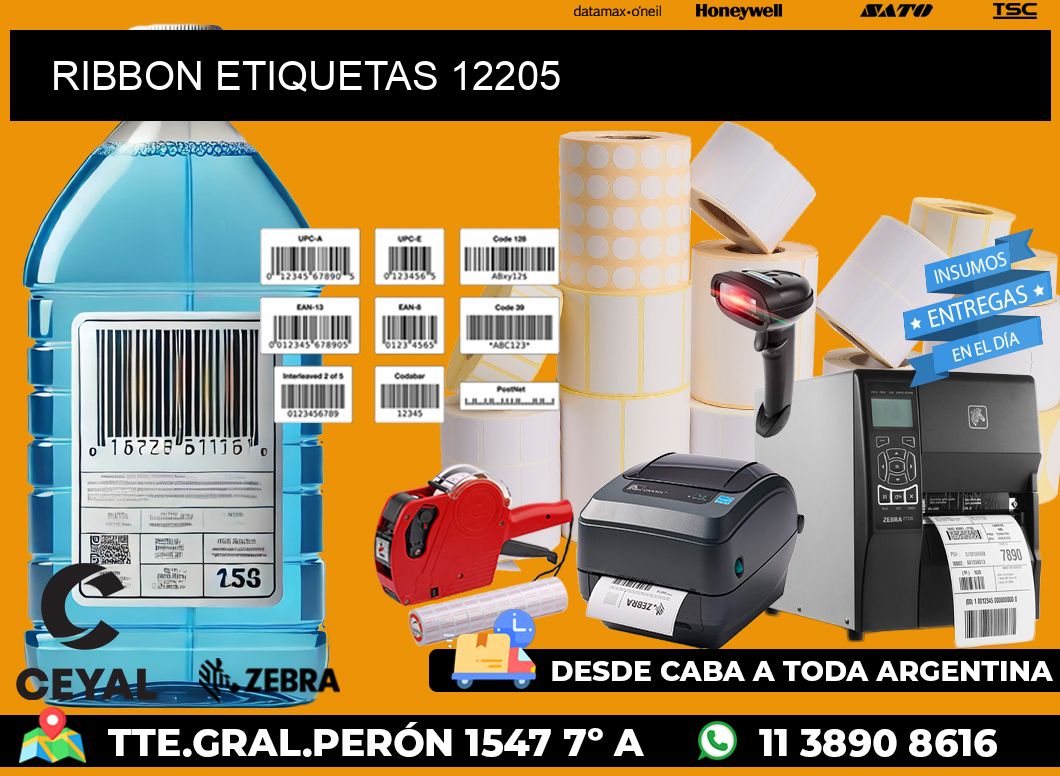 RIBBON ETIQUETAS 12205