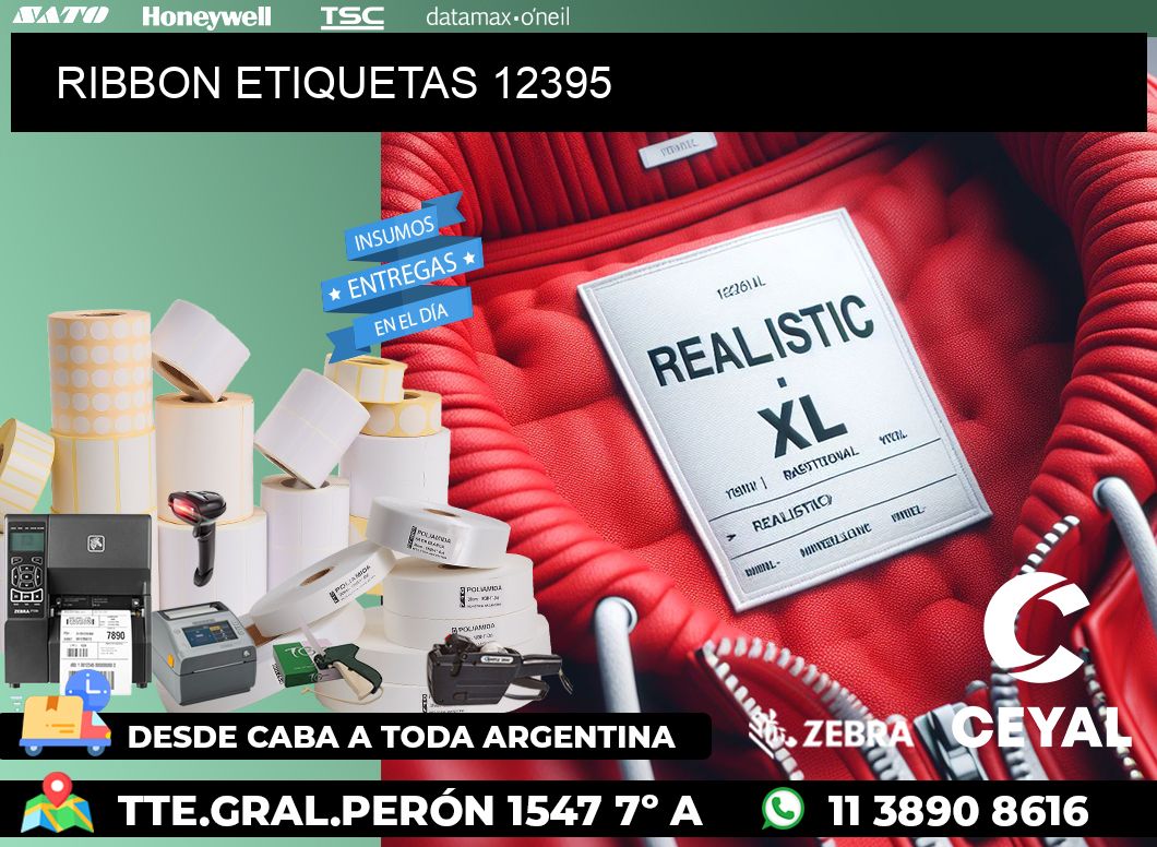 RIBBON ETIQUETAS 12395