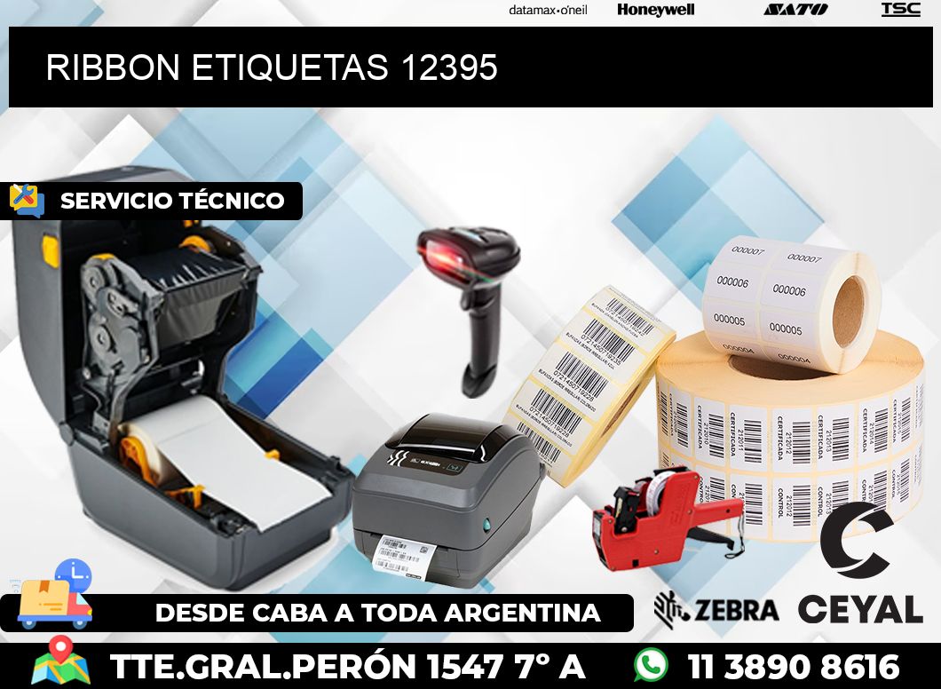 RIBBON ETIQUETAS 12395