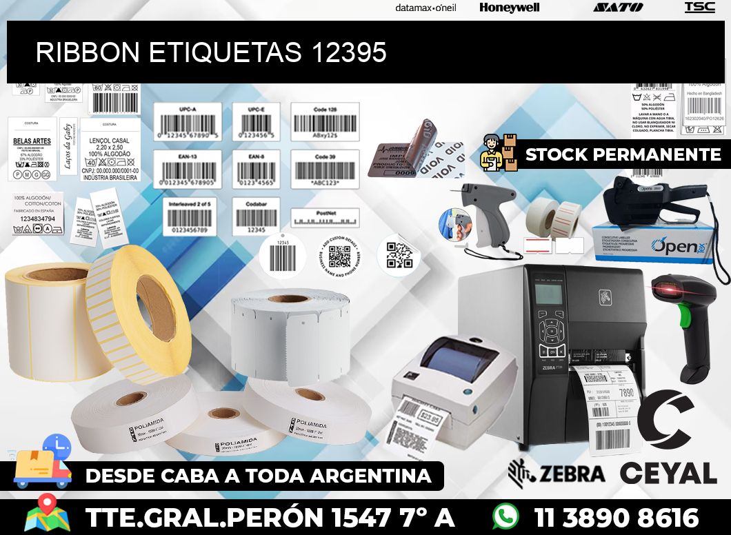 RIBBON ETIQUETAS 12395