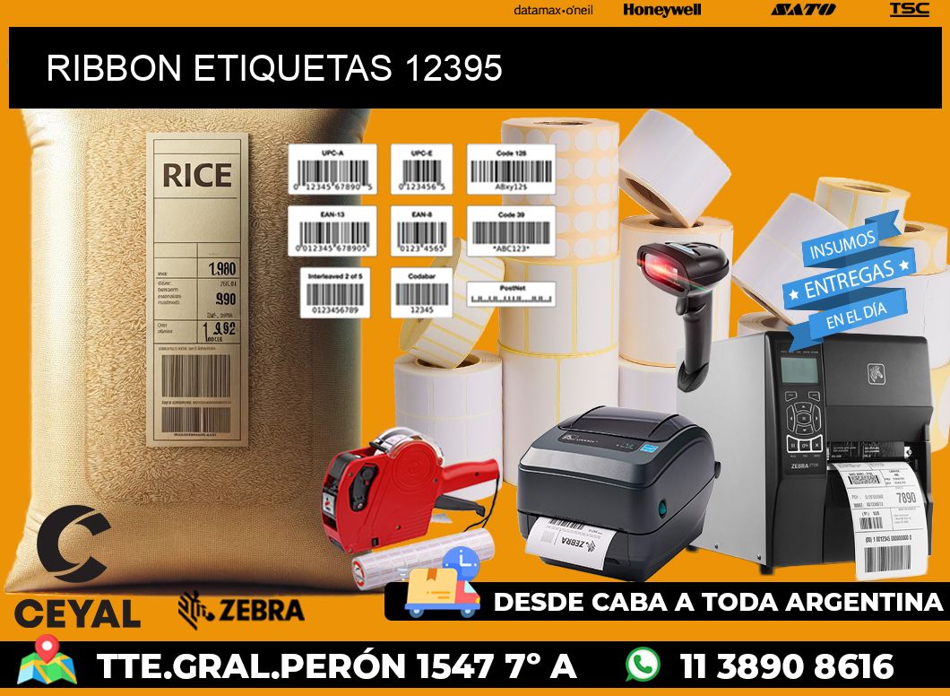 RIBBON ETIQUETAS 12395