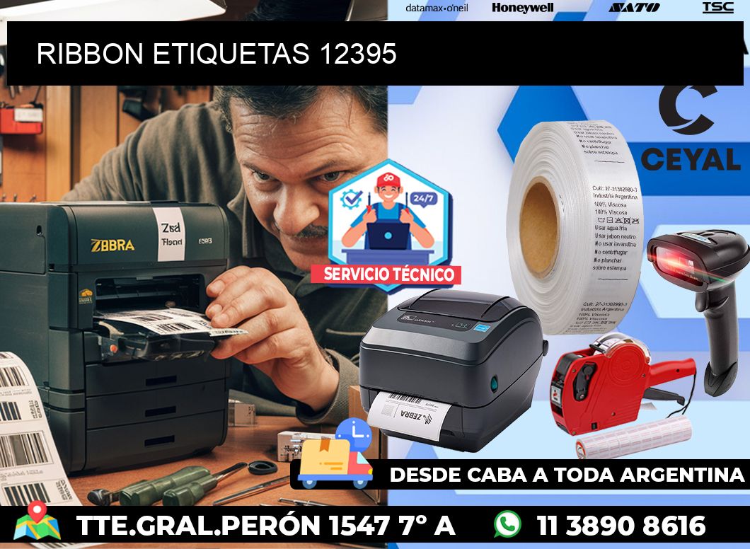 RIBBON ETIQUETAS 12395