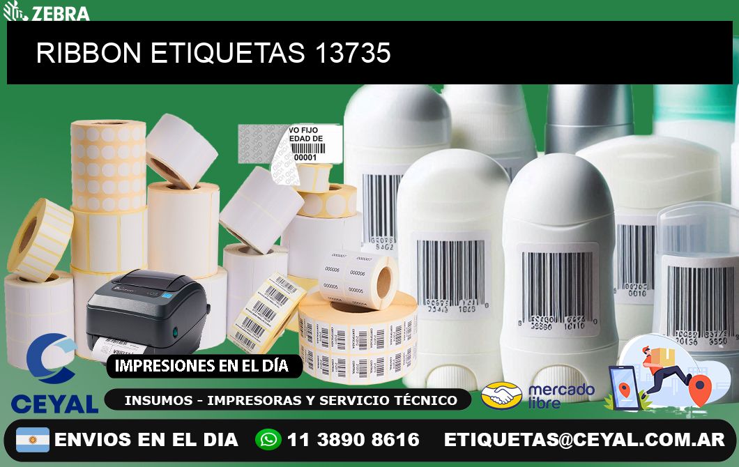 RIBBON ETIQUETAS 13735