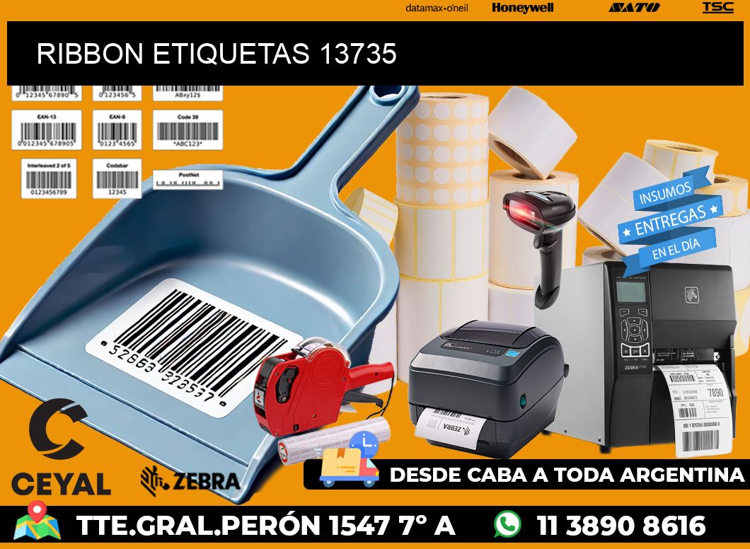 RIBBON ETIQUETAS 13735
