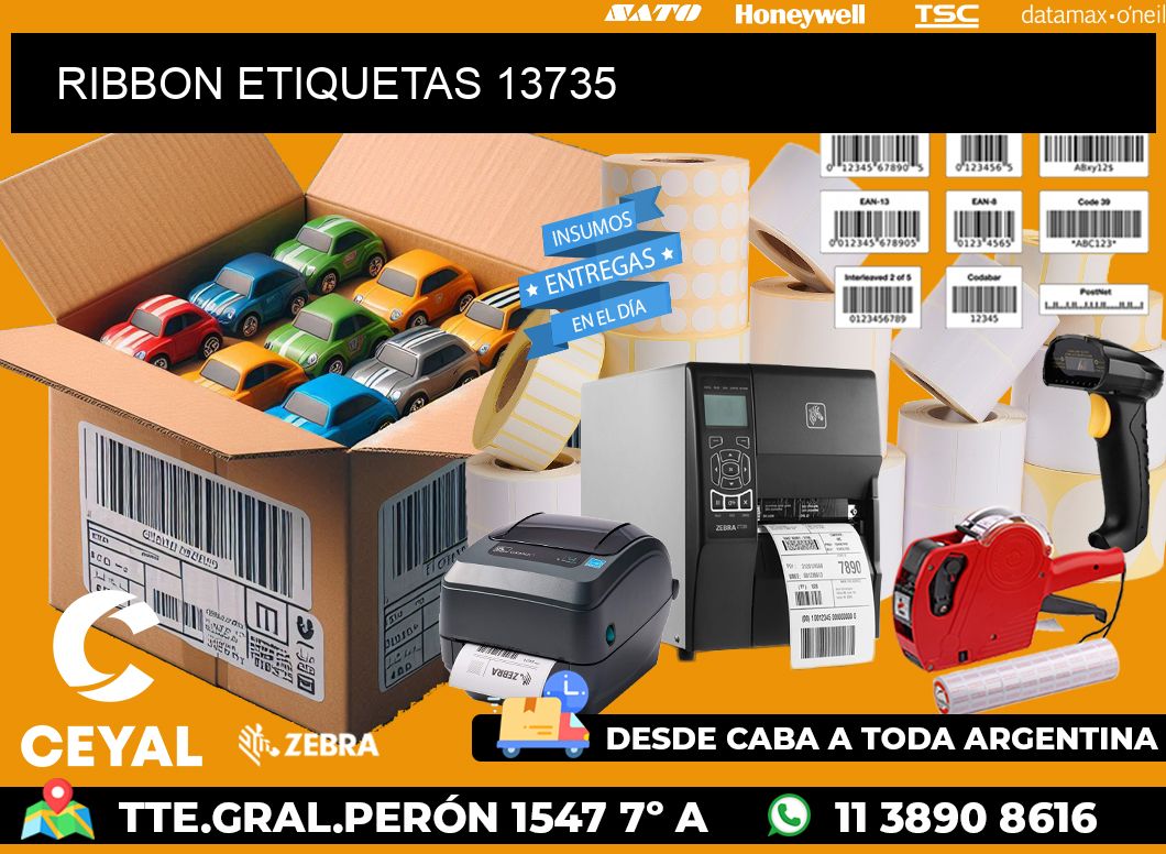 RIBBON ETIQUETAS 13735