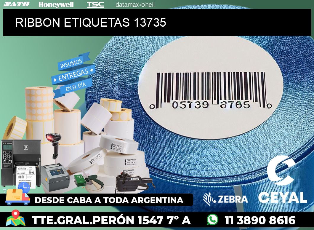 RIBBON ETIQUETAS 13735
