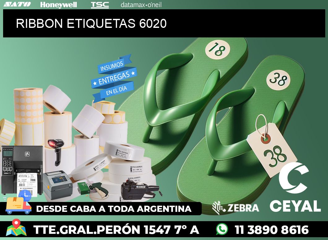 RIBBON ETIQUETAS 6020