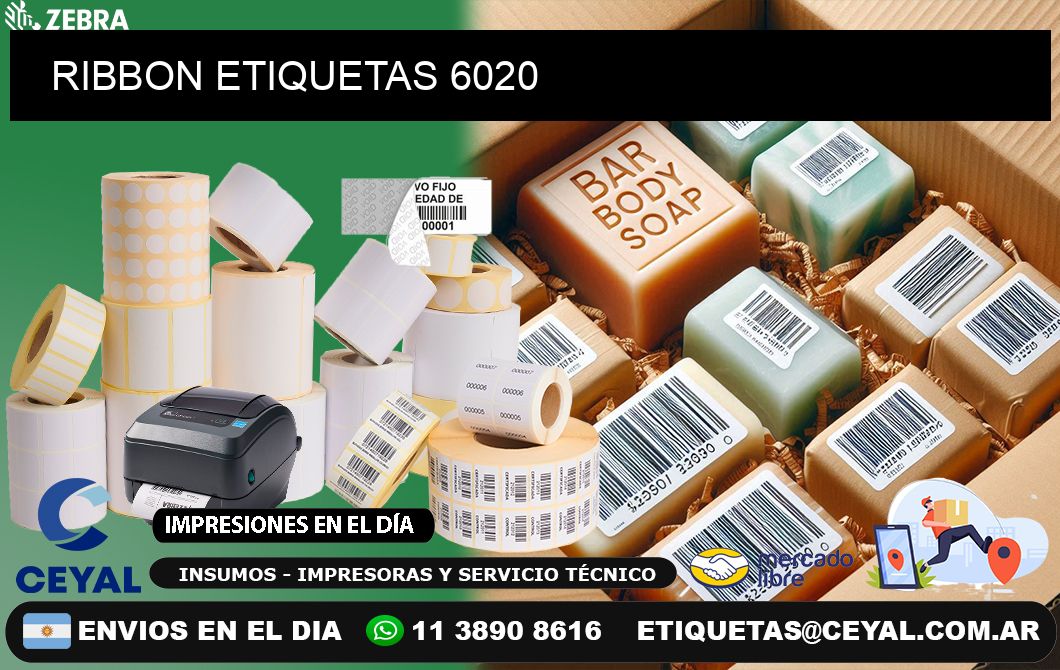 RIBBON ETIQUETAS 6020