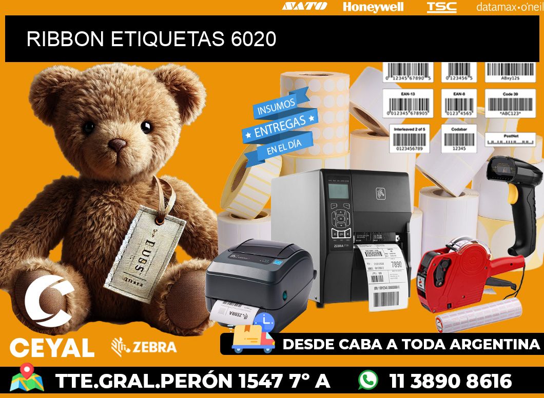 RIBBON ETIQUETAS 6020