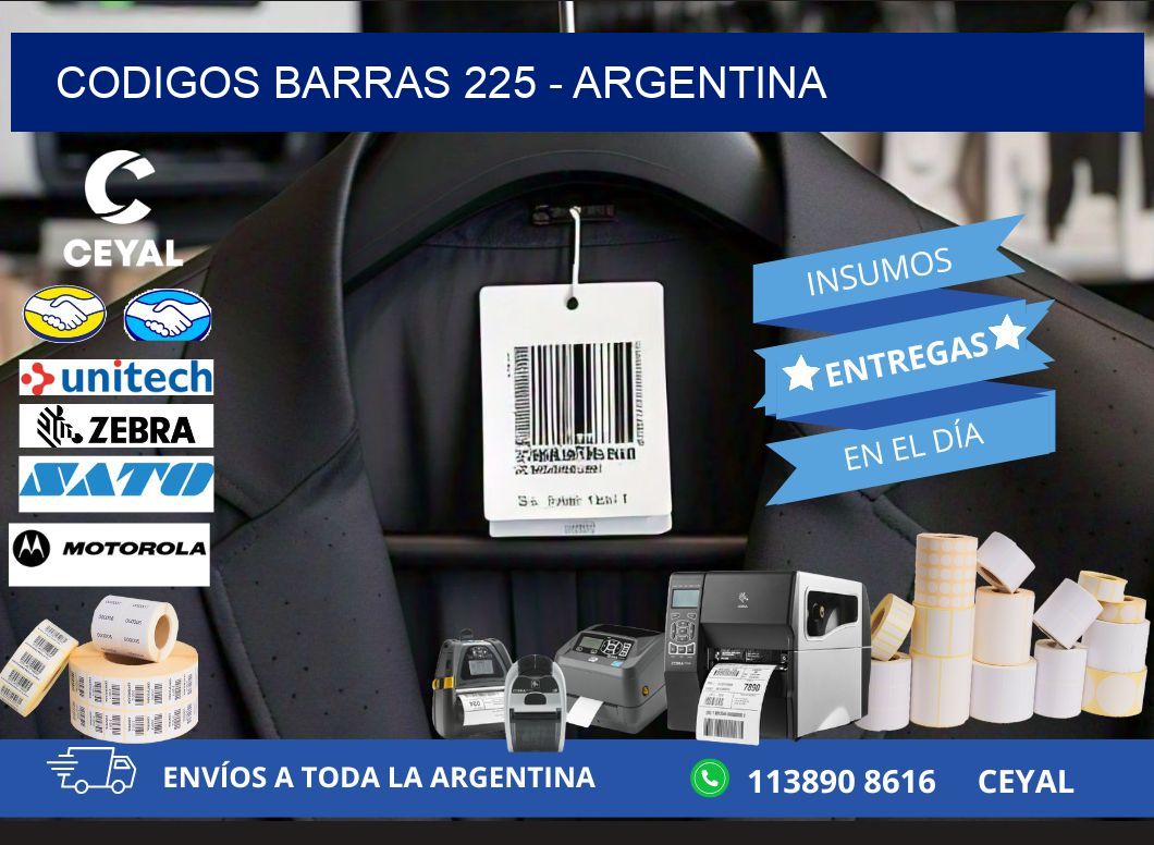 CODIGOS BARRAS 225 - ARGENTINA