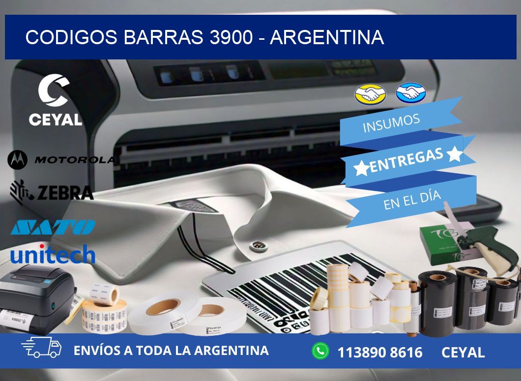 CODIGOS BARRAS 3900 - ARGENTINA