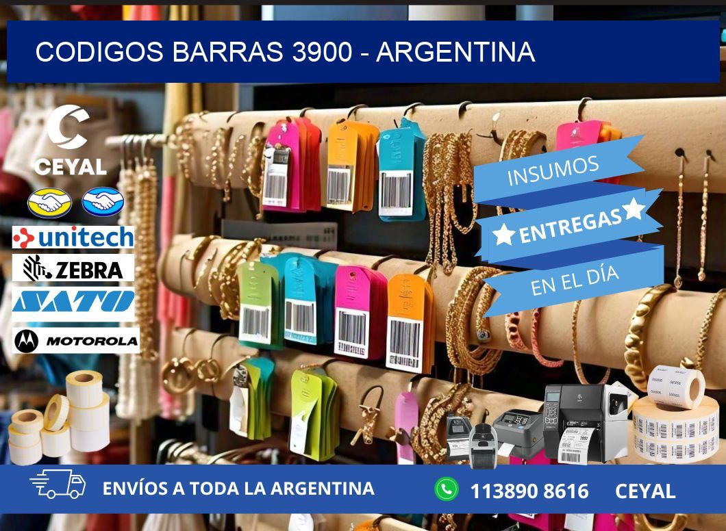 CODIGOS BARRAS 3900 - ARGENTINA