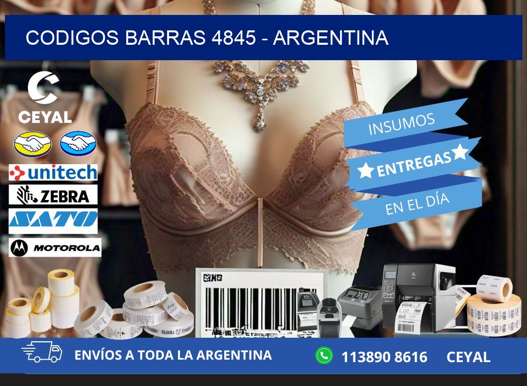 CODIGOS BARRAS 4845 - ARGENTINA