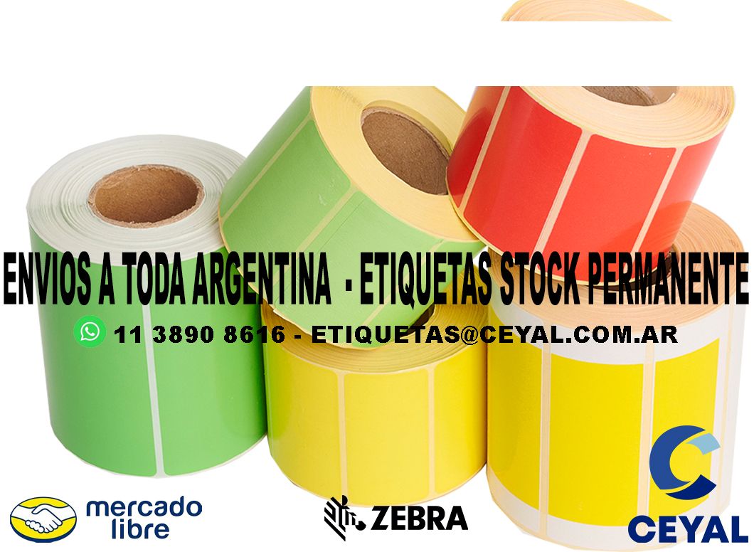 ETIQUETAS 23 x 60 - ARGENTINA ENVIOS X REMISE