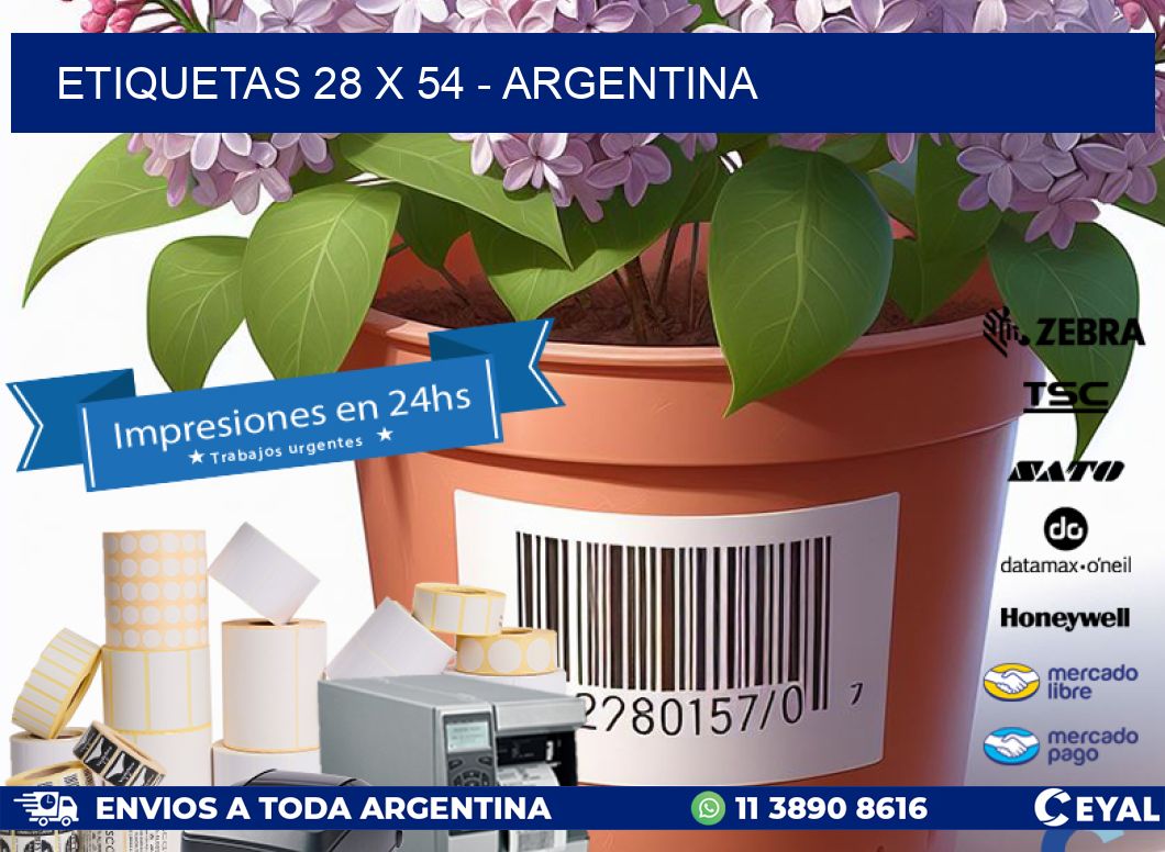 ETIQUETAS 28 x 54 - ARGENTINA