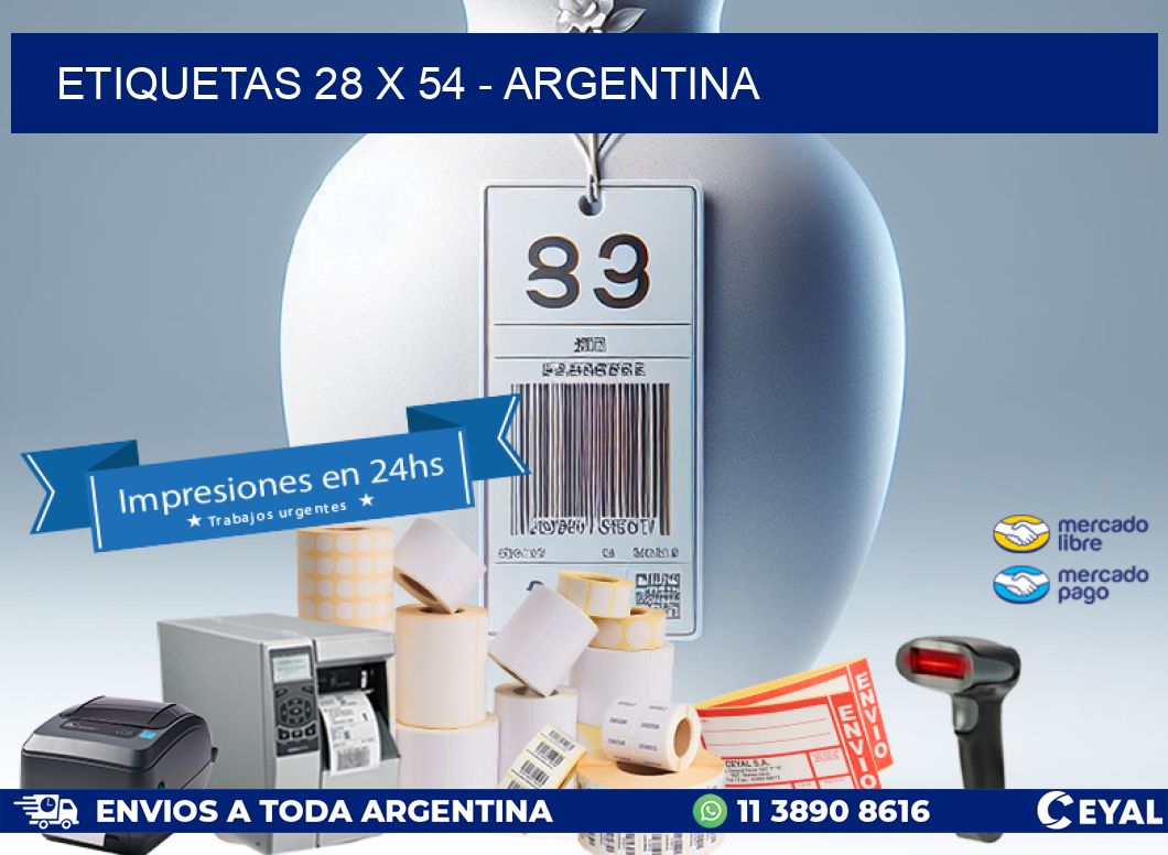ETIQUETAS 28 x 54 - ARGENTINA