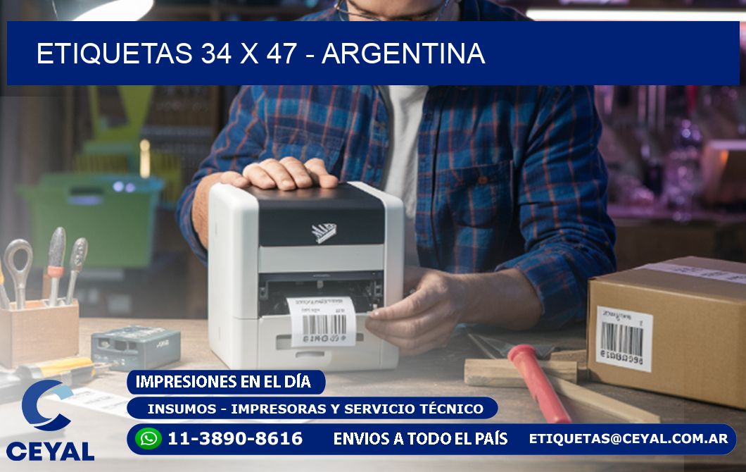 ETIQUETAS 34 x 47 - ARGENTINA