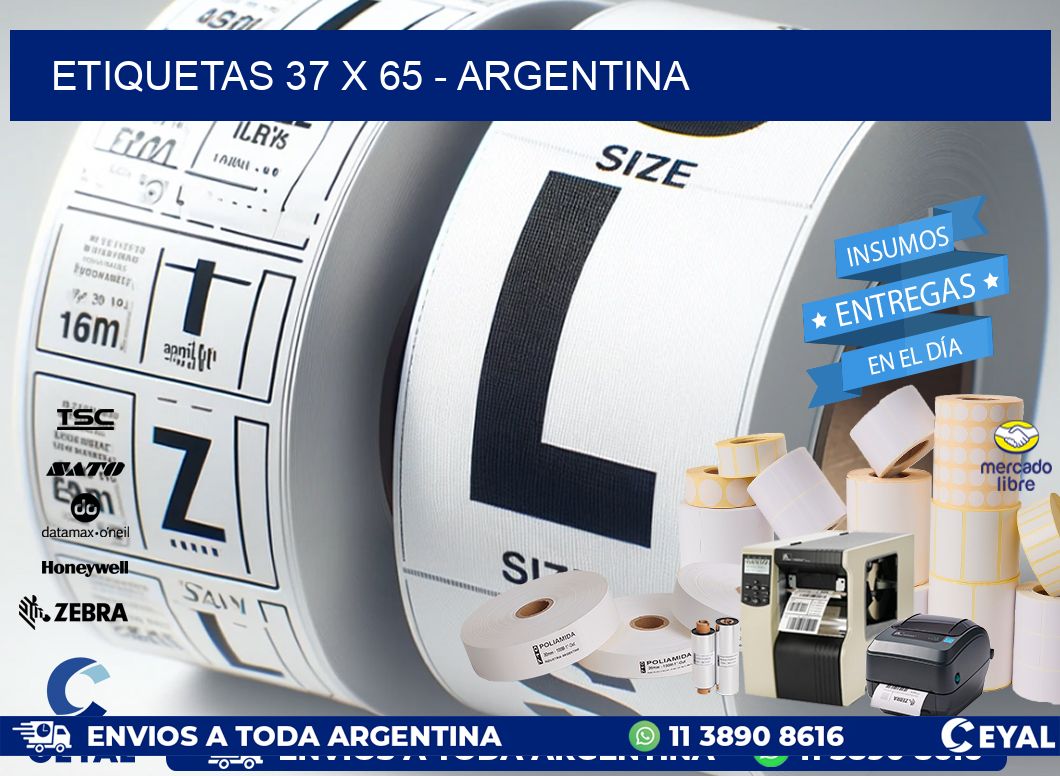 ETIQUETAS 37 x 65 - ARGENTINA