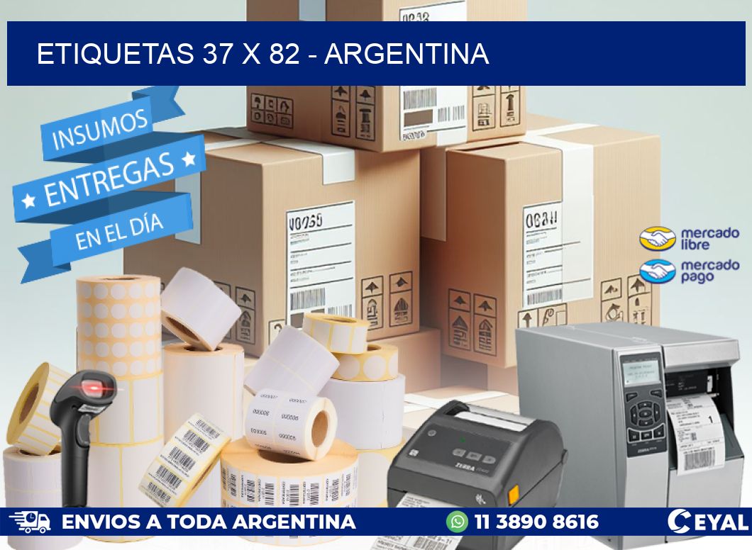 ETIQUETAS 37 x 82 - ARGENTINA