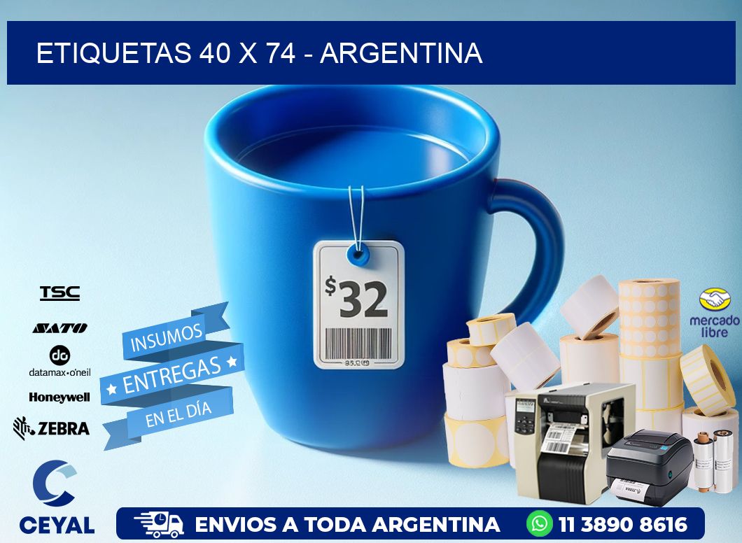 ETIQUETAS 40 x 74 - ARGENTINA