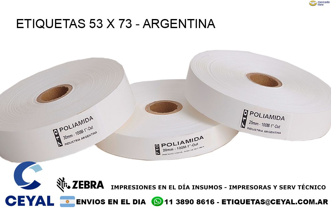 ETIQUETAS 53 x 73 - ARGENTINA