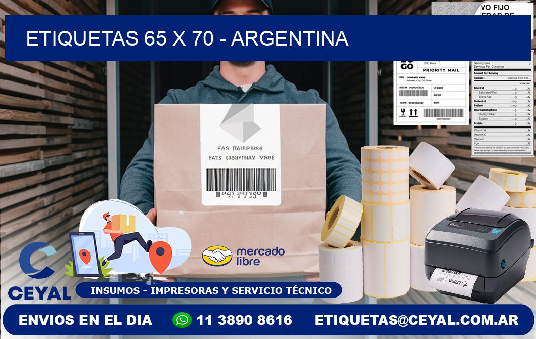 ETIQUETAS 65 x 70 - ARGENTINA