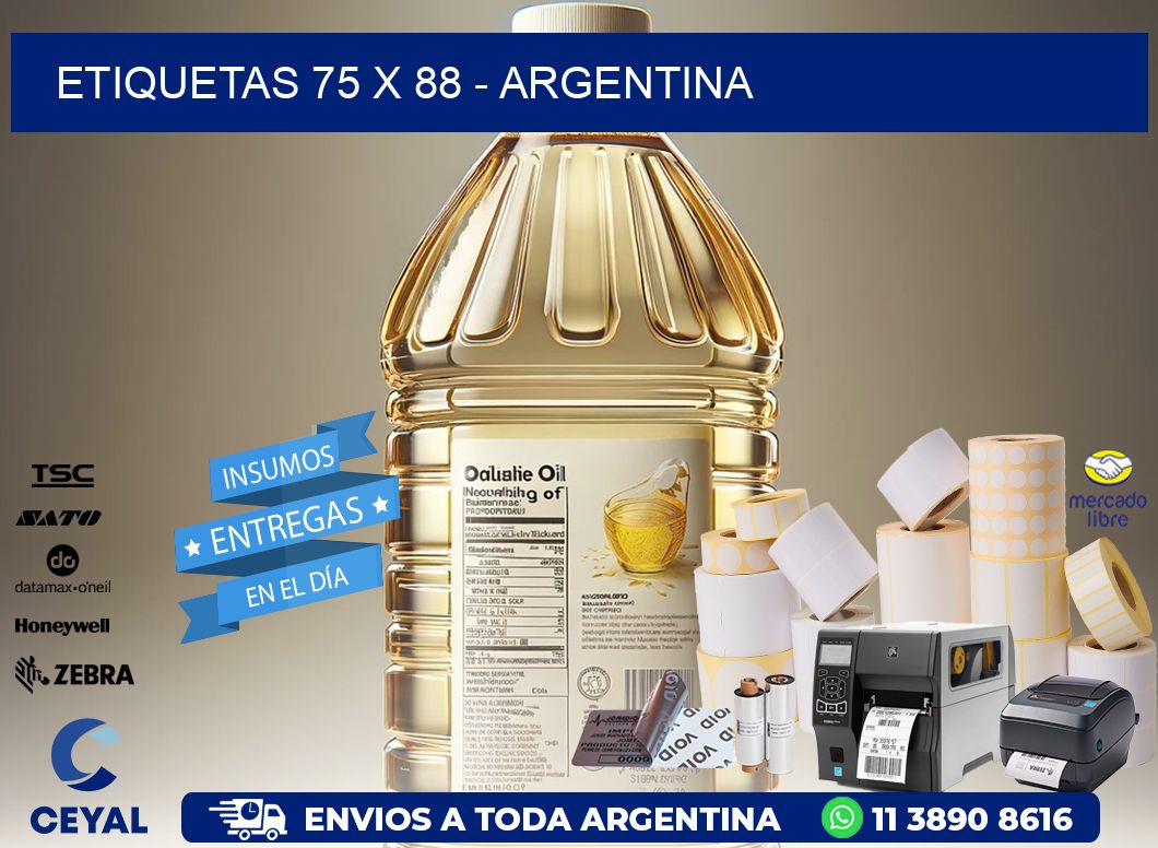 ETIQUETAS 75 x 88 - ARGENTINA