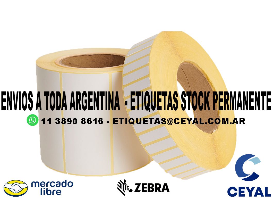 ETIQUETAS 76 x 73 - ARGENTINA ENVIOS X REMISE