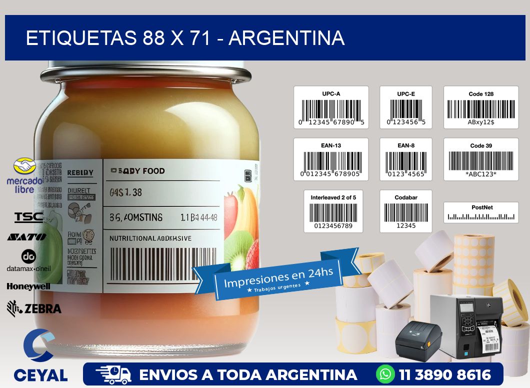 ETIQUETAS 88 x 71 - ARGENTINA