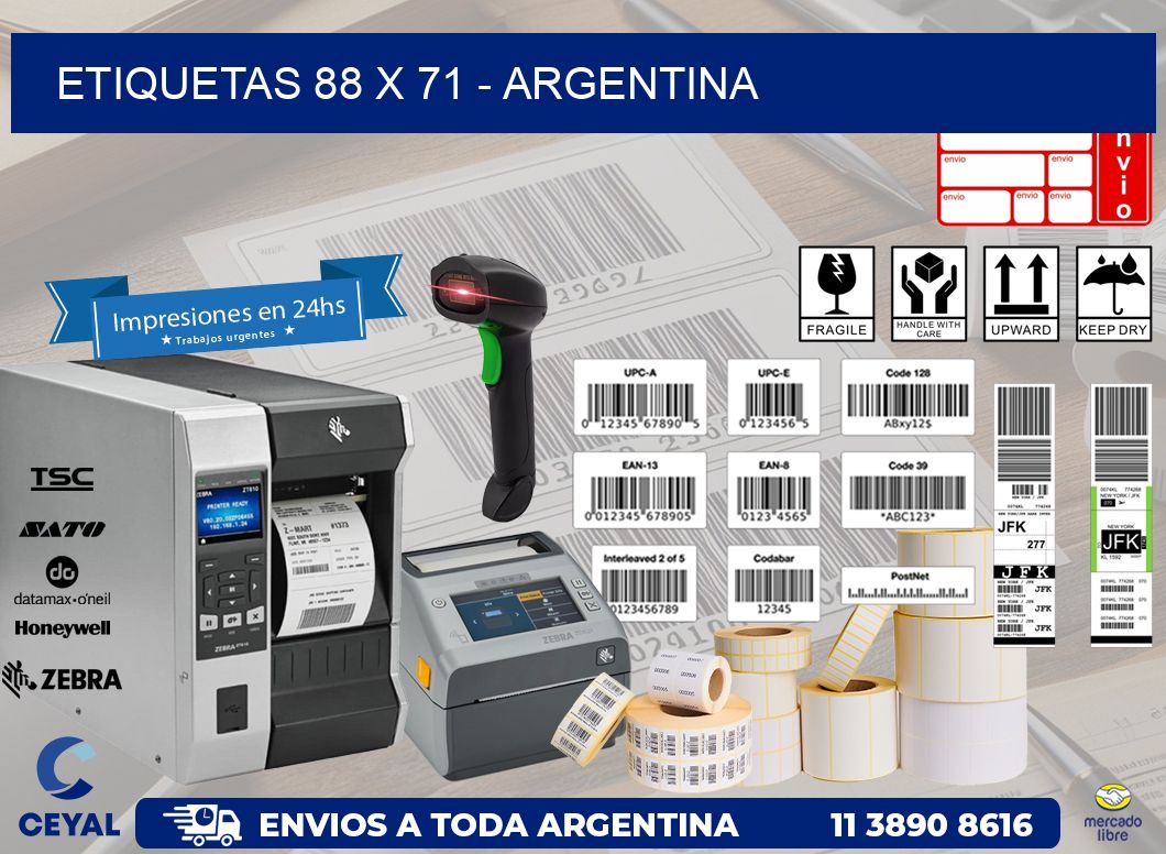 ETIQUETAS 88 x 71 - ARGENTINA