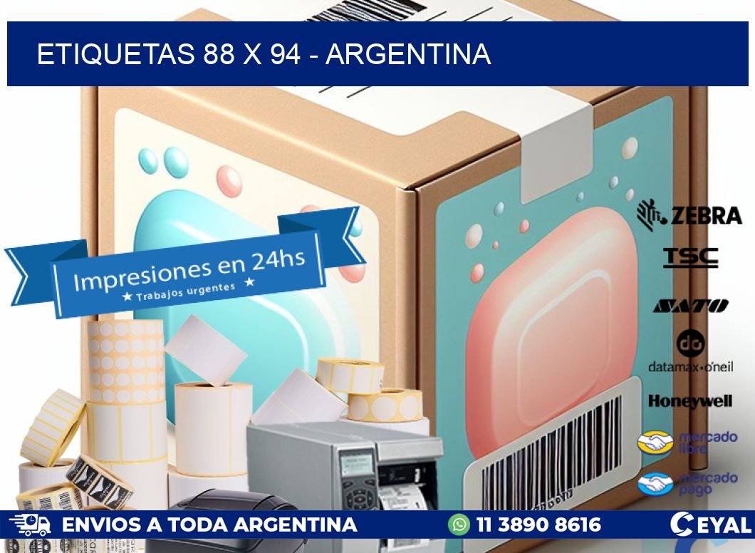 ETIQUETAS 88 x 94 - ARGENTINA