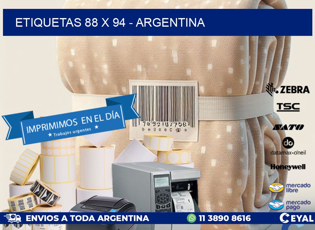 ETIQUETAS 88 x 94 - ARGENTINA