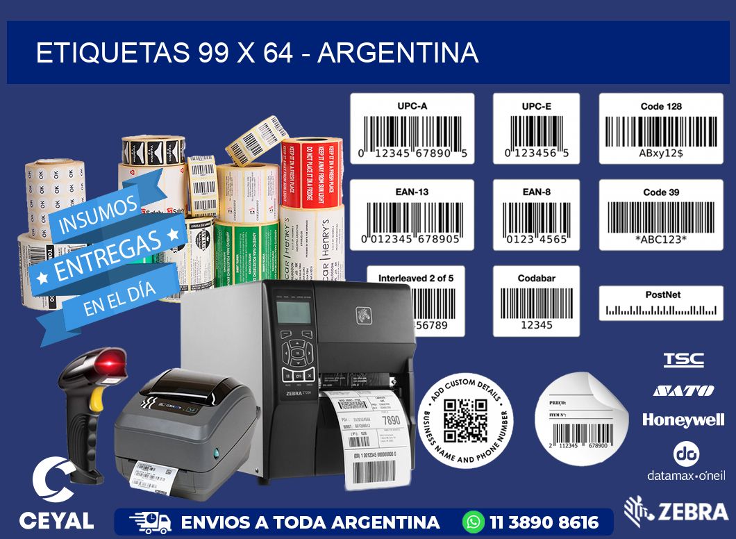 ETIQUETAS 99 x 64 - ARGENTINA