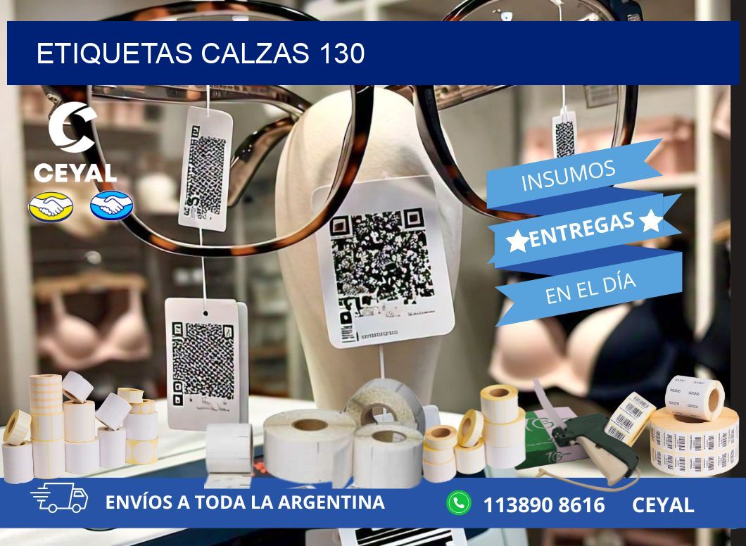 ETIQUETAS CALZAS 130